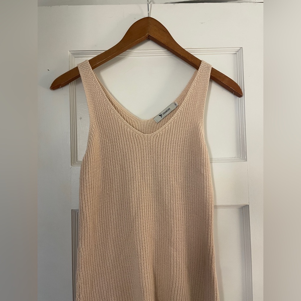 Cream Knit Tank Vest